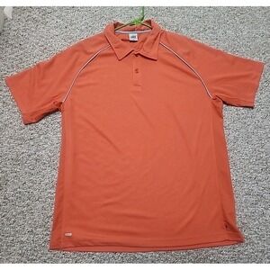 ALO Men's Orange Coolfit Short Sleeve Polo Shirt XXL